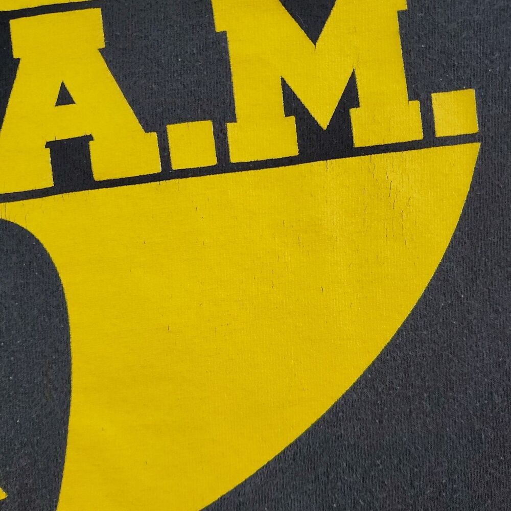 Vintage Optima WU-Tang T-Shirt Short Sleeve Size Medium Black - Picture 9 of 16